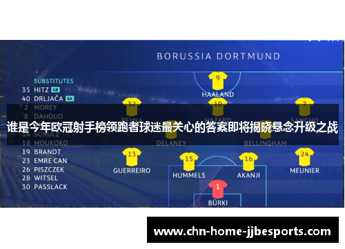 谁是今年欧冠射手榜领跑者球迷最关心的答案即将揭晓悬念升级之战