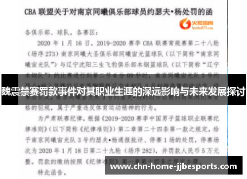 魏震禁赛罚款事件对其职业生涯的深远影响与未来发展探讨