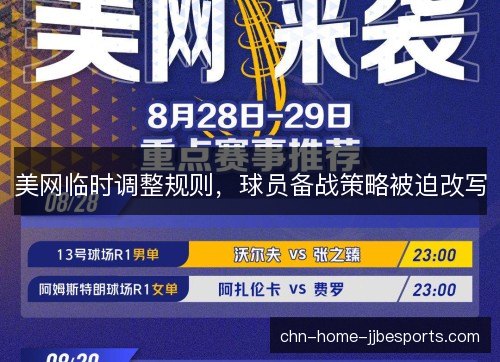 美网临时调整规则，球员备战策略被迫改写